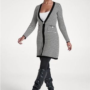 Venus - Ribbed stripped duster size L.